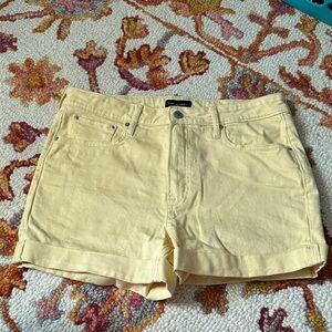 Stylish Yellow Jean Shorts for Women